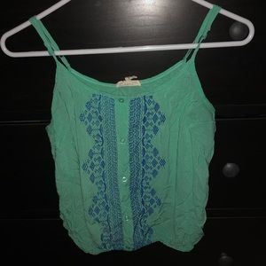 Summery Aqua Crop Top S